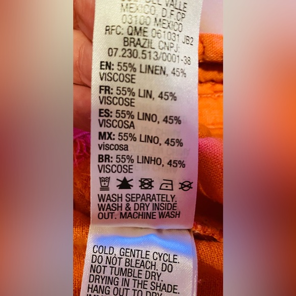 ๐5/$50 Roxy Orange Drawstring Elastic Waist Lounge Pants - Picture 6 of 8